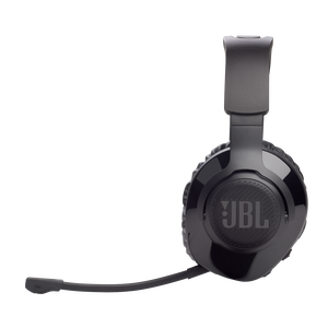 JBL Quantum 350 Wireless - Black - Wireless PC gaming headset with detachable boom mic - Left